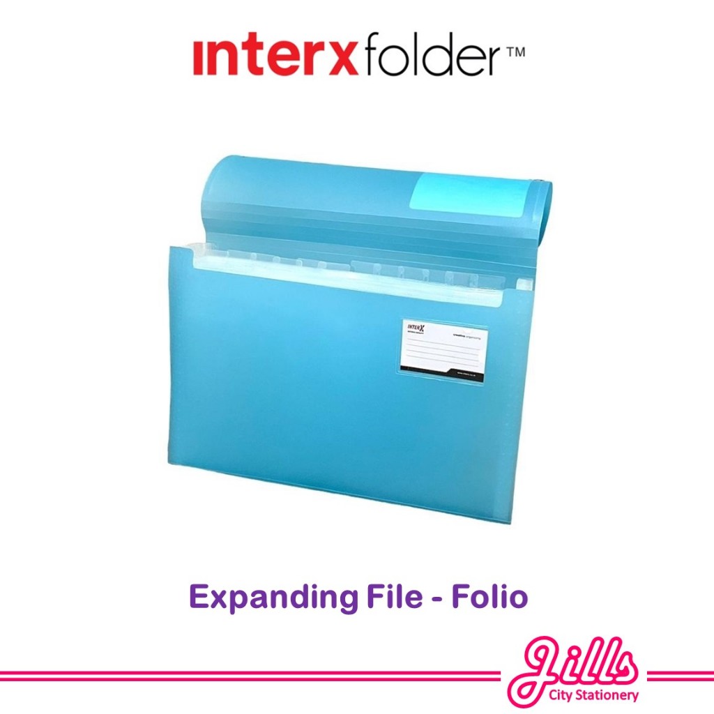 

Interxfolder Map Harmonika F4 (Folio) / Expanding File Tali FC (12 Tab 13 Pocket)