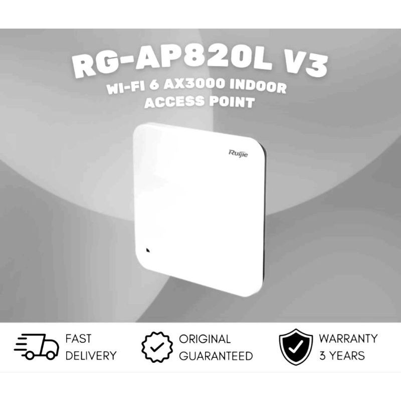 Ruijie RG-AP820L V3 Wifi6 Access Point Paket Adaptor Poe