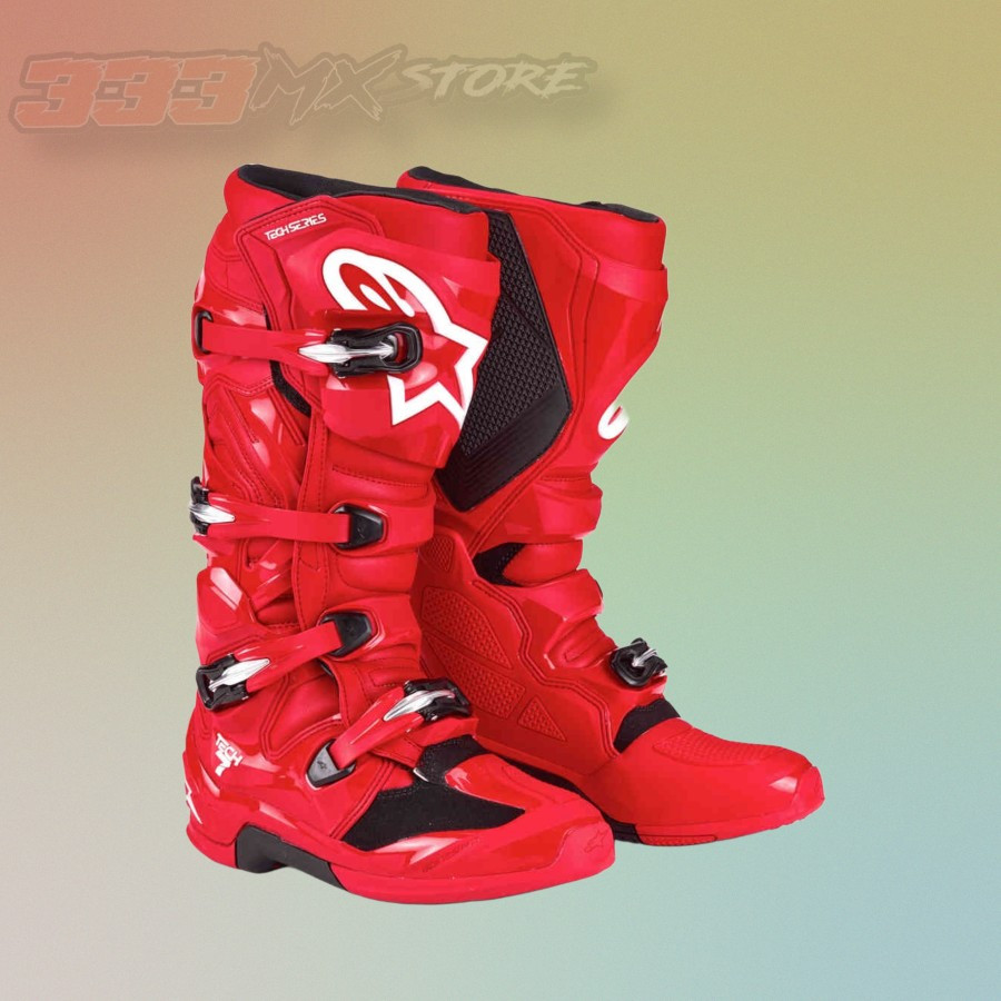 Boots Alpinestars Tech 7 Bright Red Sepatu Boots Alpinestars Tech 7 Cross Trail Original