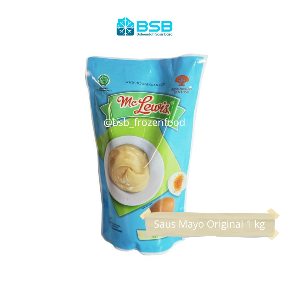 

Mc Lewis Mayonaise Original 1 kg Saos Mayones Mclewis Mayonais