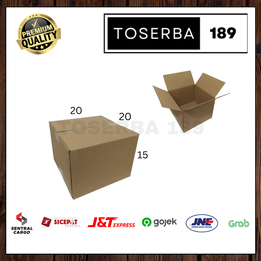 

Kotak kardus box packing uk 20x20x15 SHEET POLOS