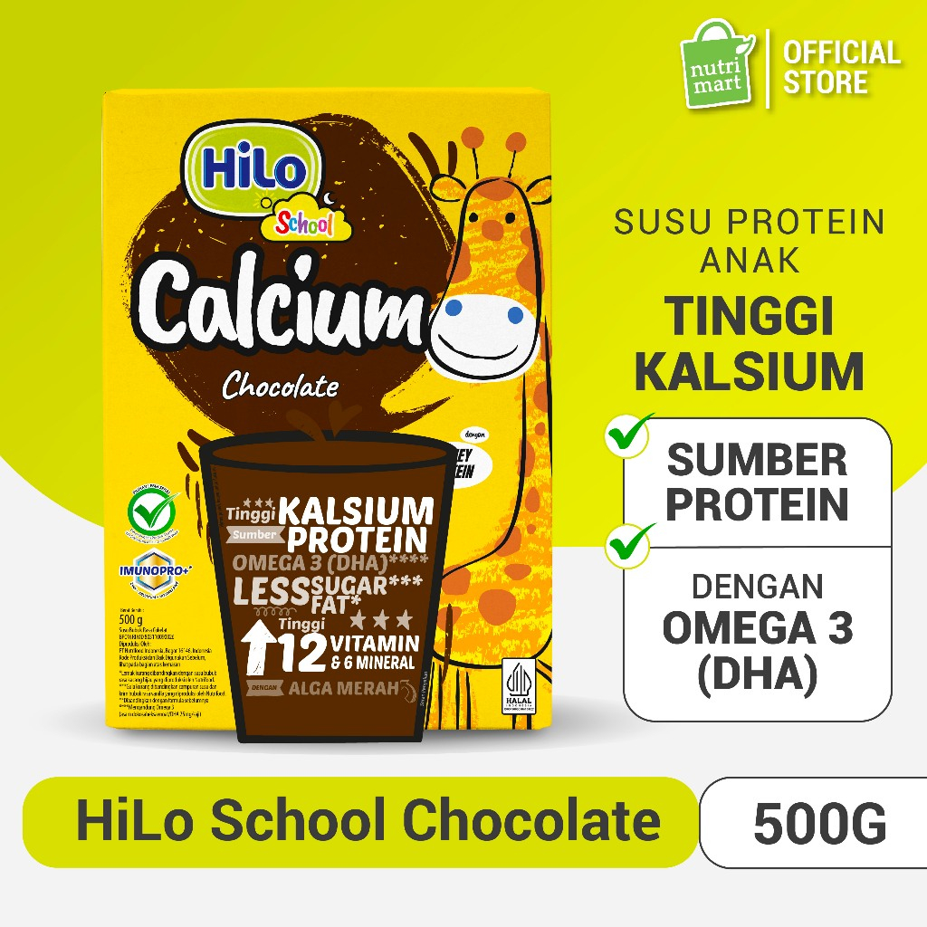 

HiLo School Chocolate 500 gram - Susu Tinggi Kalsium Rendah Lemak