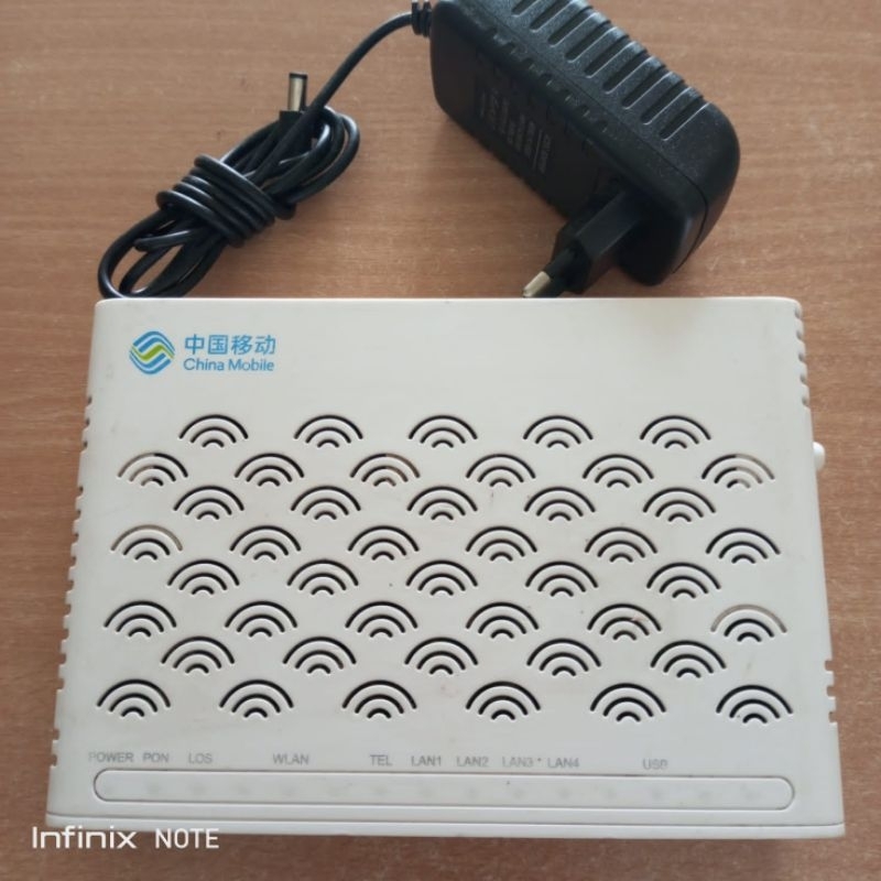 EPON ONU F460 V6 + ADAPTOR (BEKAS NORMAL)