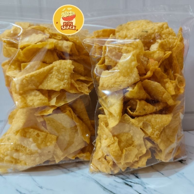 

KRIPIK PANGSIT ORIGINAL 280GR/KRIPIK BAWANG/SNACK KILOAN