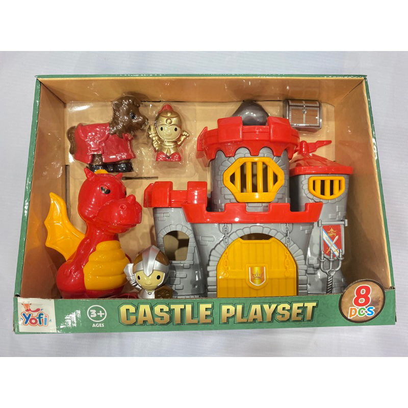 Toys mainan anak Yofi  castle playset 8 pcs 3+ages 1773200