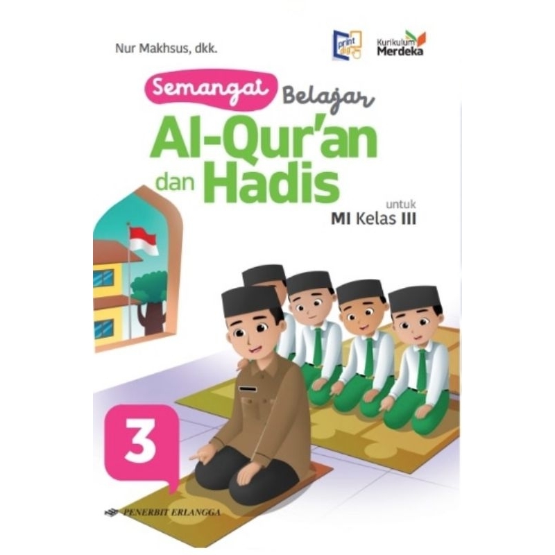 buku Alquran hadist kelas 3 mi erlangga
