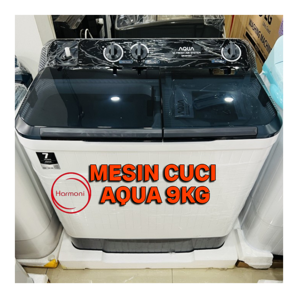 PROMO MESIN CUCI AQUA 9 KG 2 TABUNG MESIN CUCI 2 TABUNG AQUA 9 KG MESIN CUCI AQUA 2 TABUNG 9 KG 9010