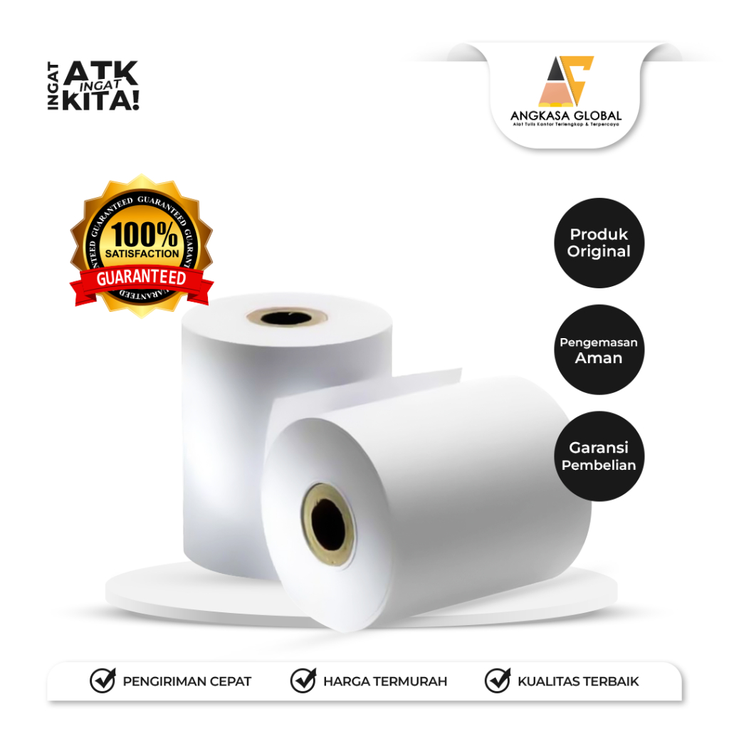 

KERTAS TERRMAL/ THERMAL PAPER 58mm x 48mm (1ROLL)