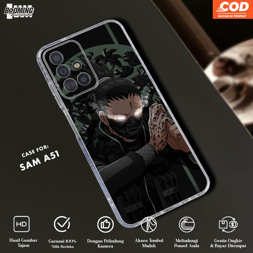 Case Samsung A51 Casing Samsung A51 Motif NARUTO REALHAIKO - Clear Case - Softcase Bening Tebal - Ca