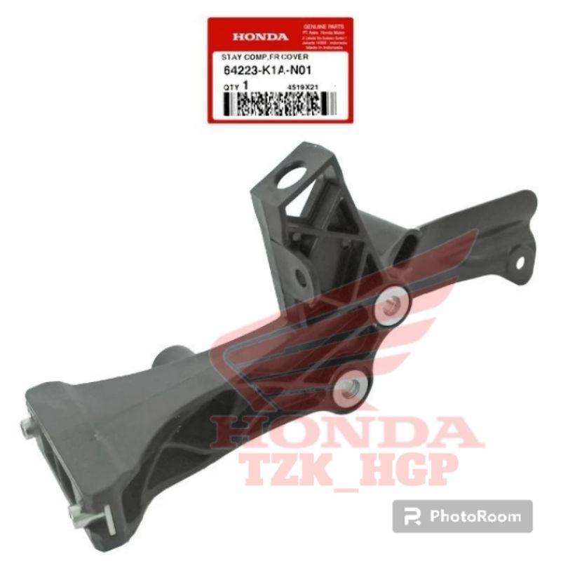 64223-K1A-N01 Stay comp FR cover dudukan tameng lampu depan beat new led deluxe street 2020 - 2024 o