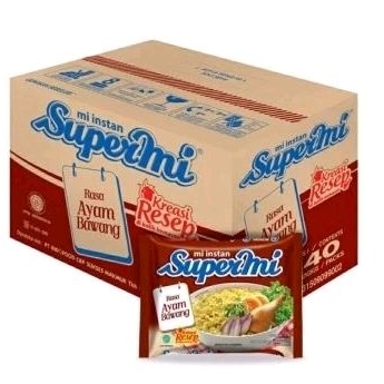 

Supermi Ayam Bawang 1Dus Isi 40Pcs