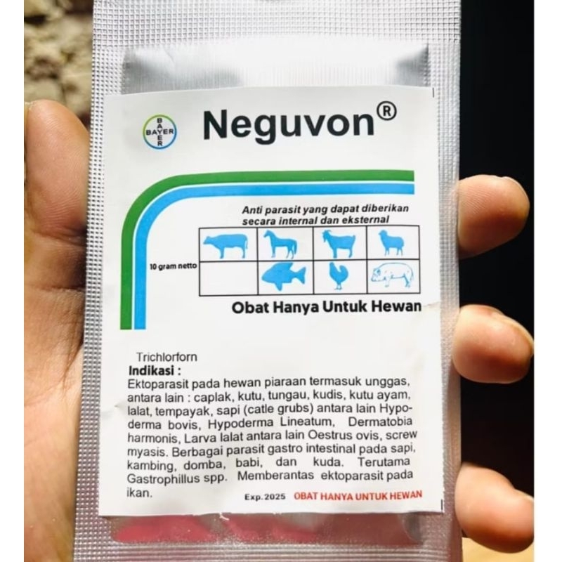 Neguvon BAYER pembasmi Kutu Caplak Tungau Nyamuk semut Rayap, Lalat Kecoa serangga lainnya