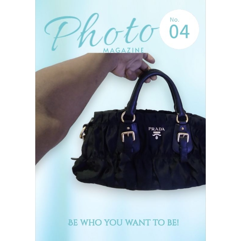 PRADA Milano  Tessuto Gufre HAND BAG