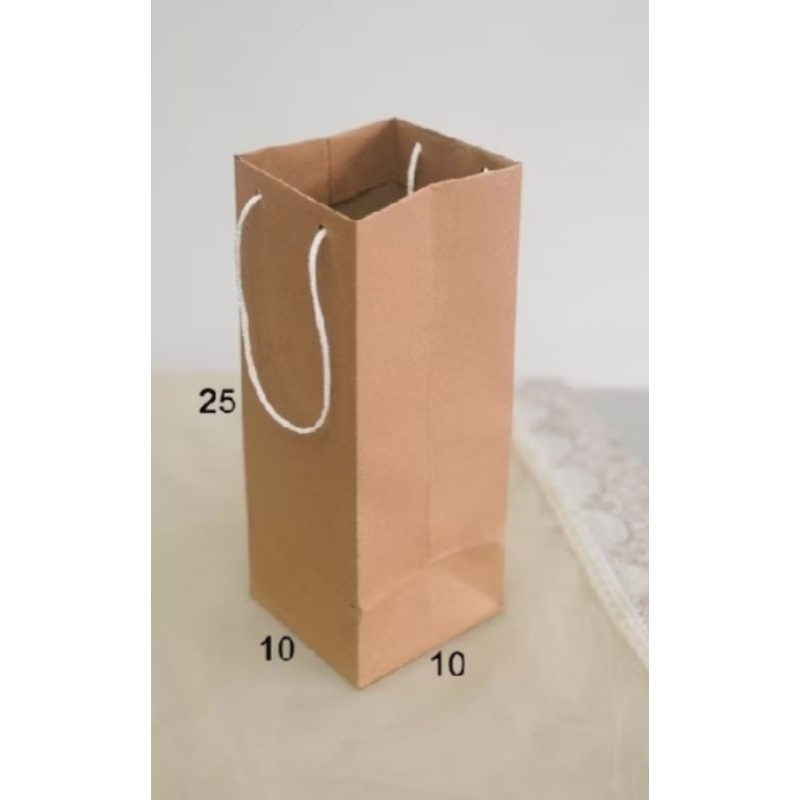 

Paperbag Botol Polos 10x10x25