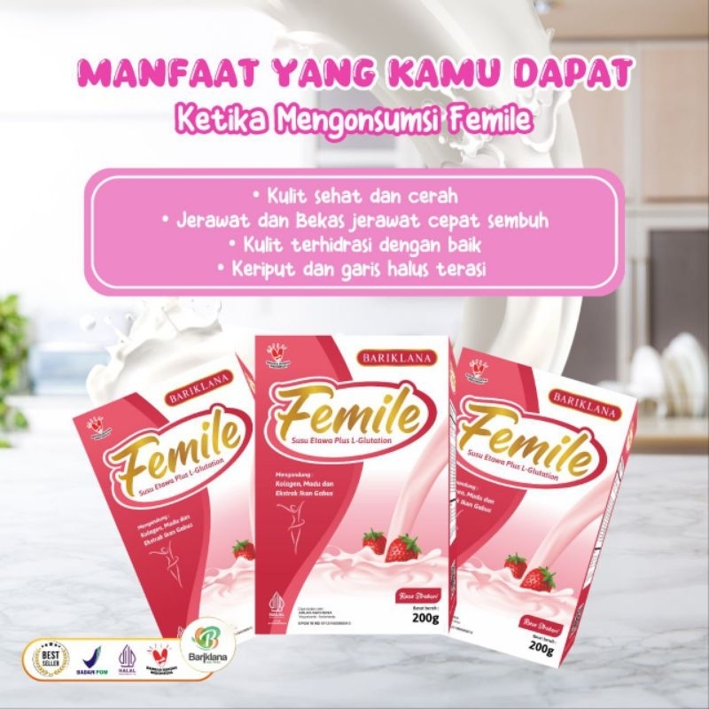 

Femile Susu kambing etawa plus L-glutation