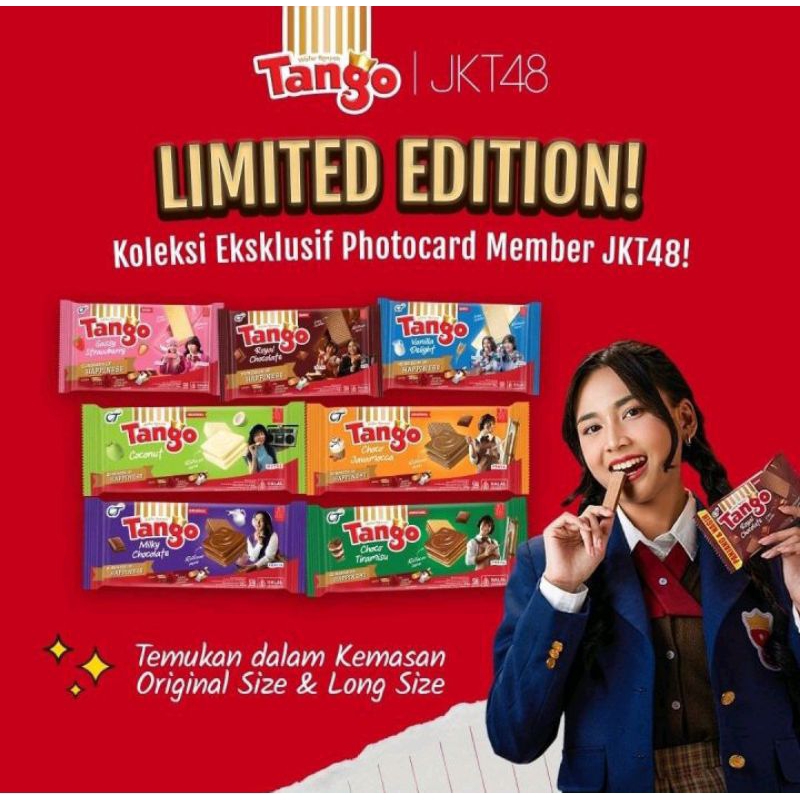 

Tango x JKT48 35gram (isi 10 pasti dapat photocard 2 )