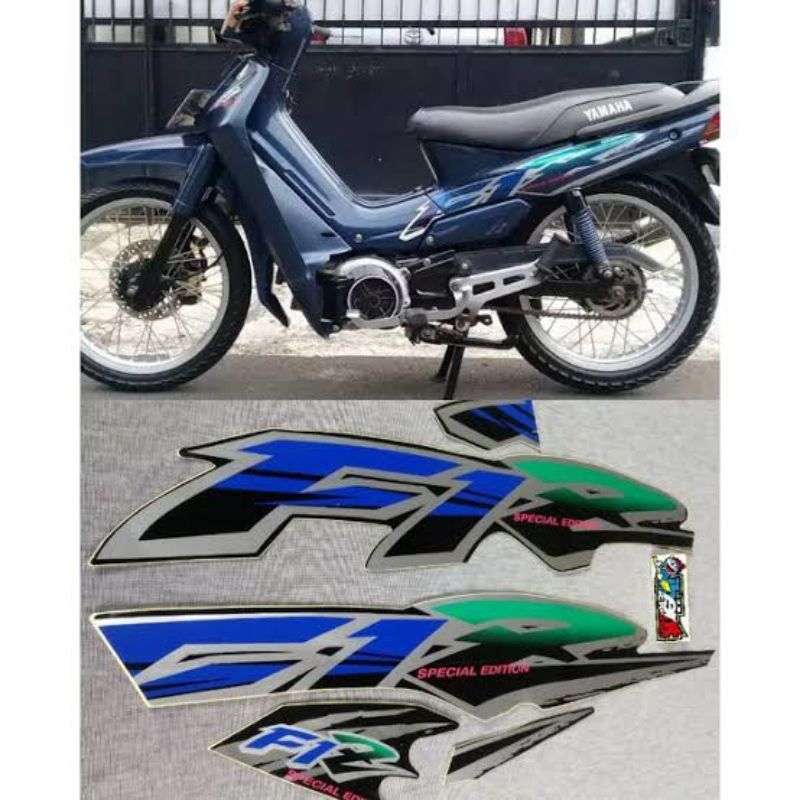 Lis les polet sticker strip stripping stiker setiker motor Yamaha Fiz r fizr lama tahun 1995 1996 95