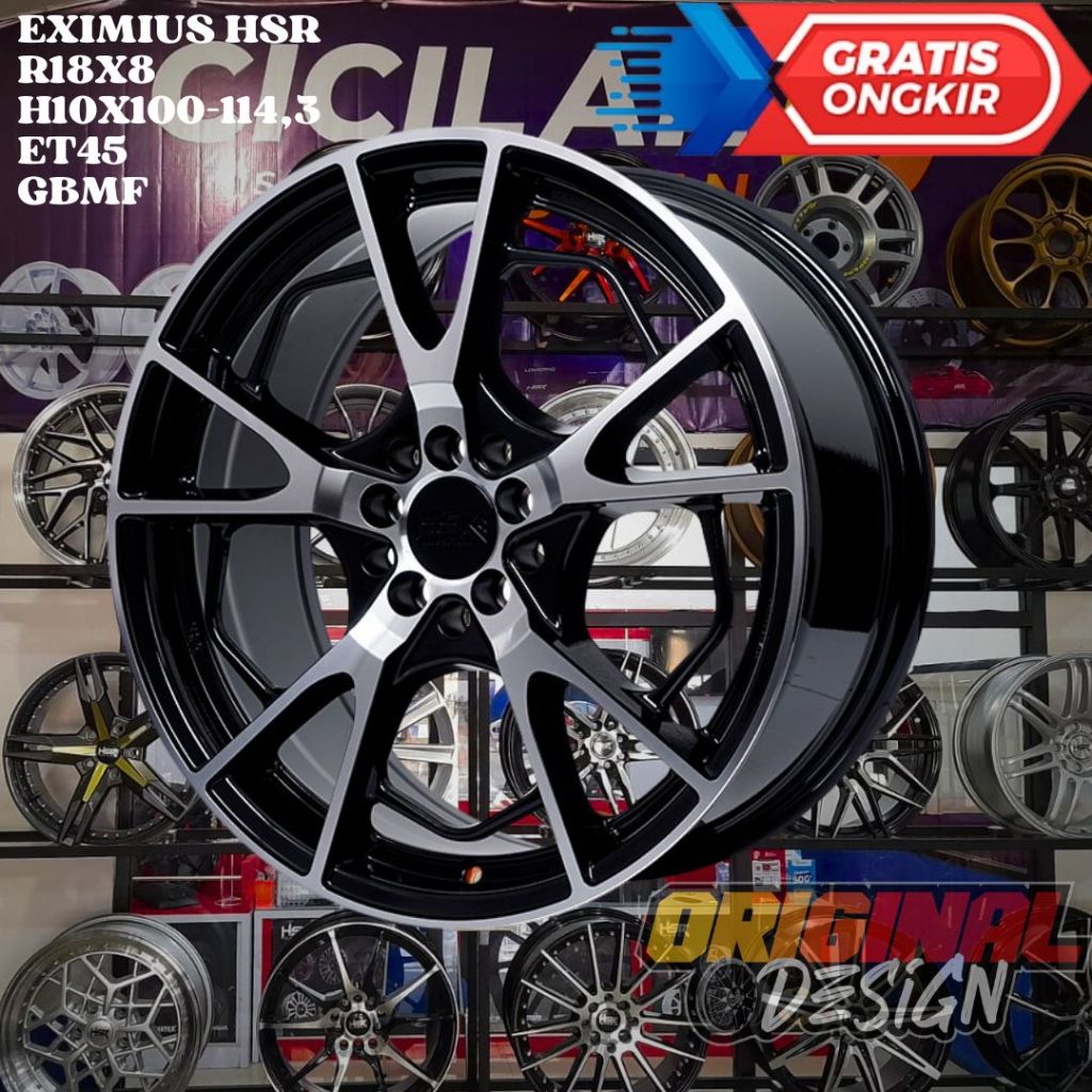 Velg Mobil Ring 18 HSR EXIMIUS R18 UNTUK NEW AVANZA , SIENTA , RUSH , HRV