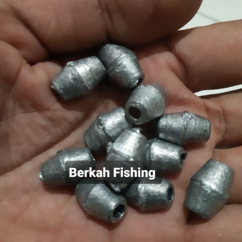 Timah pancing/Timah pemberat pancing/Timah 1kg isi 120pcs/Timah pancing murah
