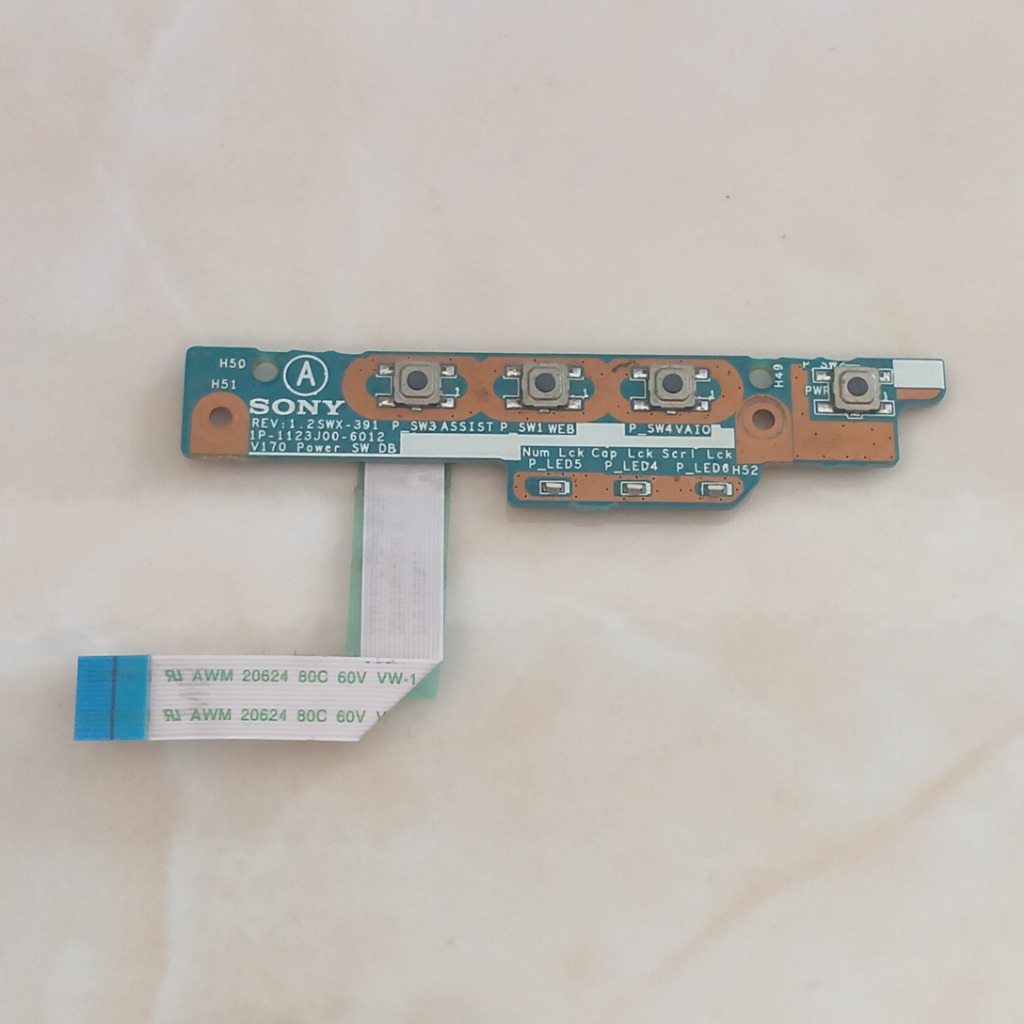 Switch On Off SONY VAIO SVE141E11W Tombol Power Sony Vaio SVE14126CVP Tombol Power Sony Vaio SVE141E