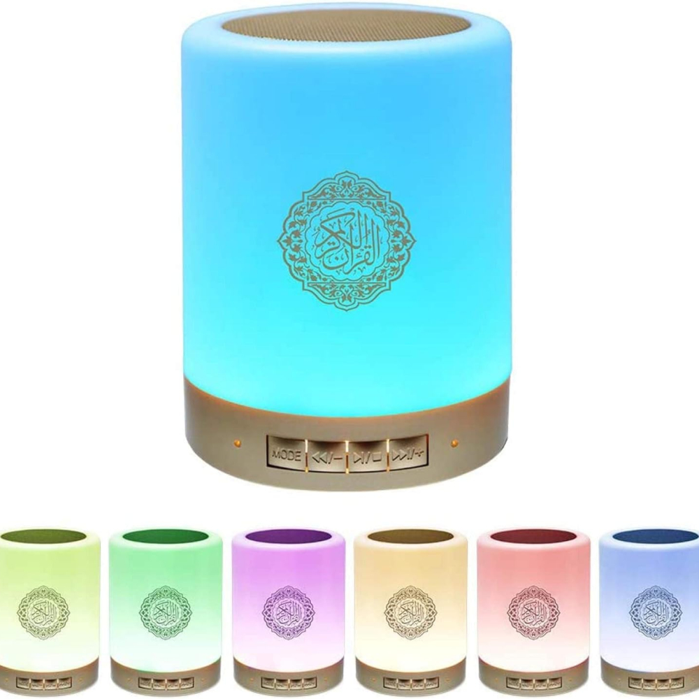 Speaker Murotal Quran LED Colorful MP3 Player with Remote - SQ-112 - White
