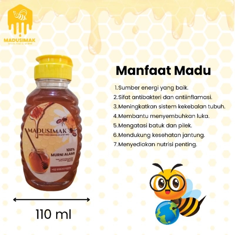 

Madusimak ukuran Travel 110 ml - Madu Randu murni alami yang dibacakan ayat suci