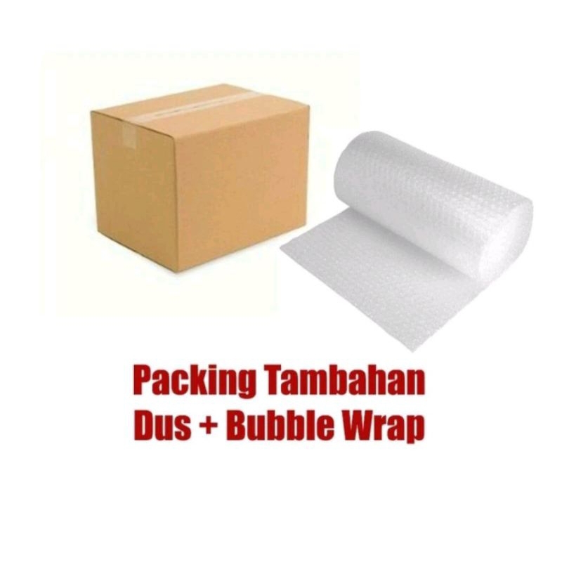 

Tambahan buble Wrap + Kardus
