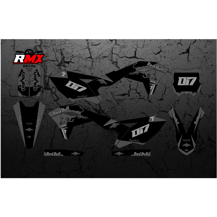 DECAL KX 250 F 2017 FULLBODY (006) DEKAL STIKER KX 250F KXF 2018 2019 2020 HITAM MERAH, KUNING, HIJA
