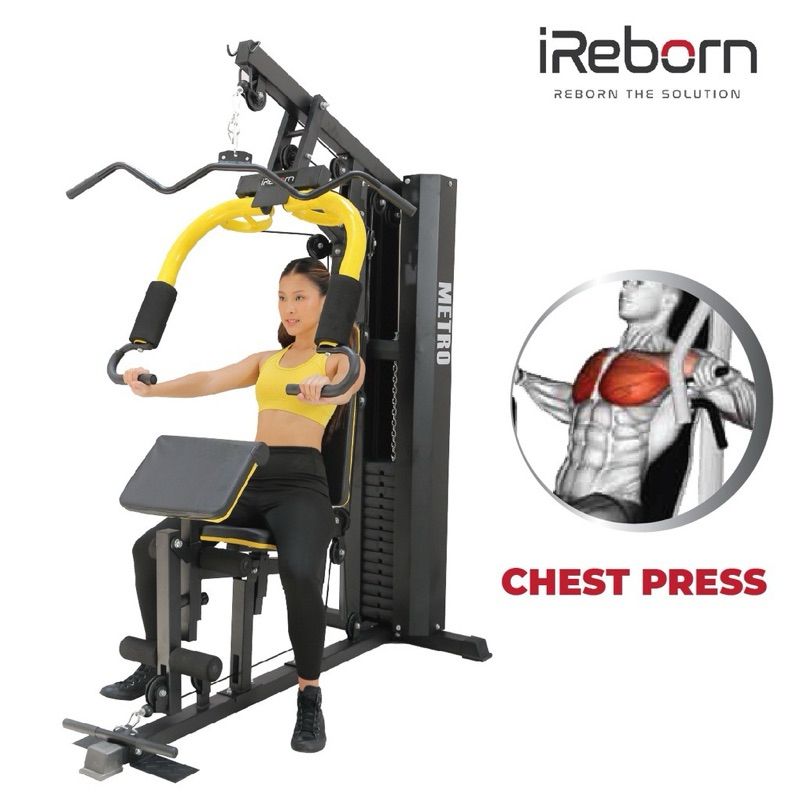 Alat Fitness Home Gym 1sisi 150LBS iReborn Metro
