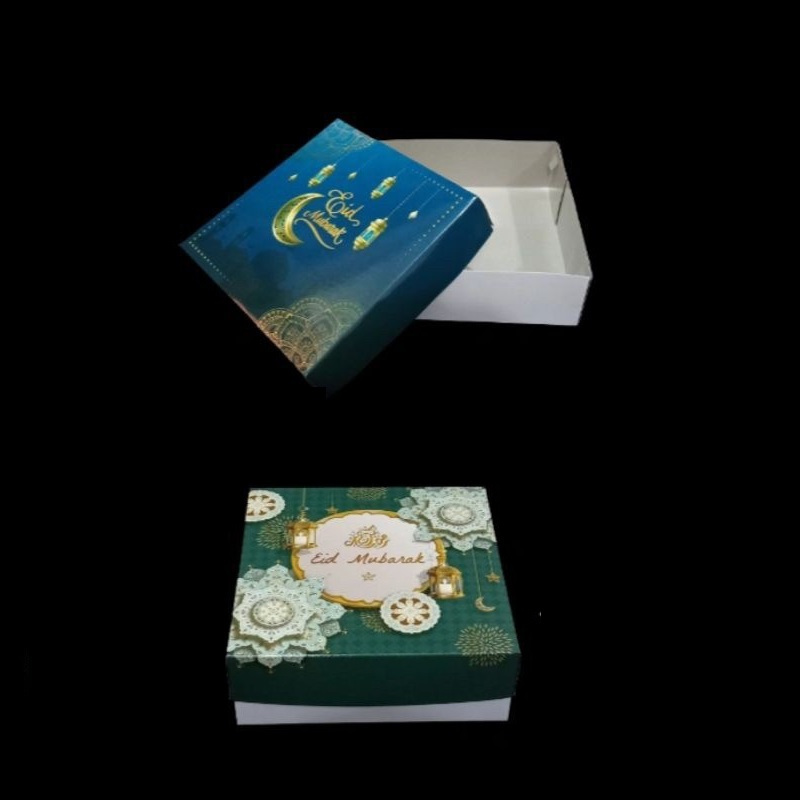 

(5 Pcs)Box Toples Kuker 250 Gr Isi 4 Kotak Kue Brownies Potong Dus Hampers Idul Fitri 25x25x8 Cm