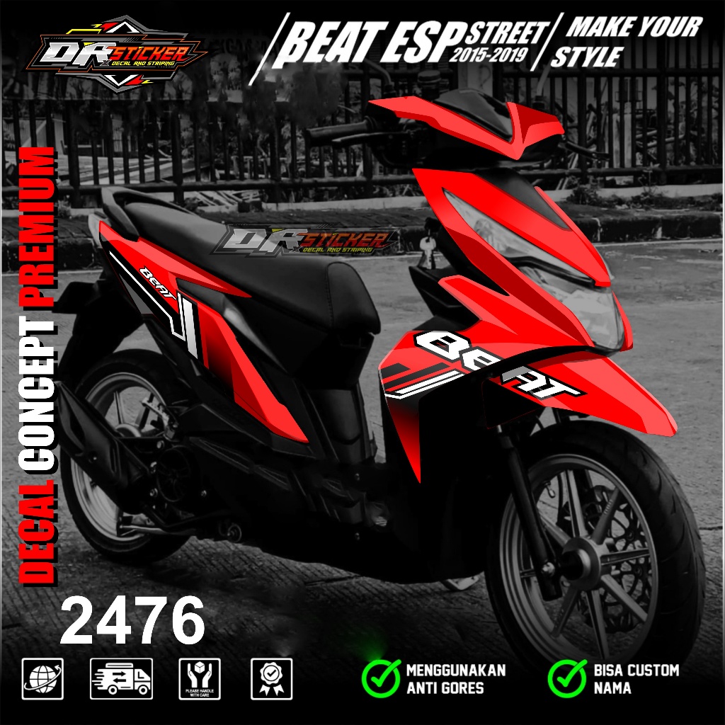 Decal Beat Esp/Street Full Body - Sticker Beat Full Body 2016 2017 2018 2019 Aksesoris Variasi Stike