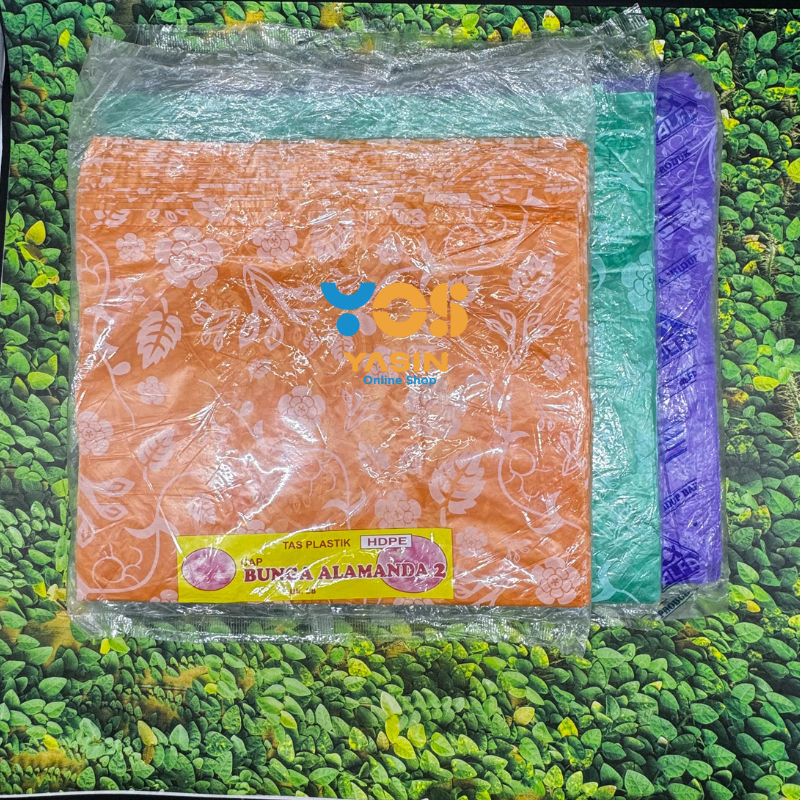 Kantong Kresek Motif Batik/Bunga Warna Warni | Plastik Batik