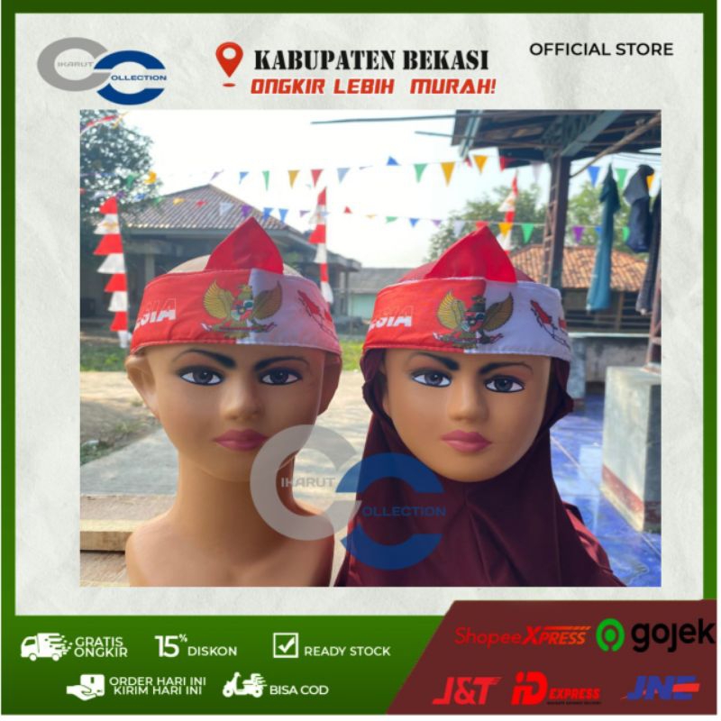 IKAT KEPALA MERAH PUTIH/BENDO 17 Agustusan