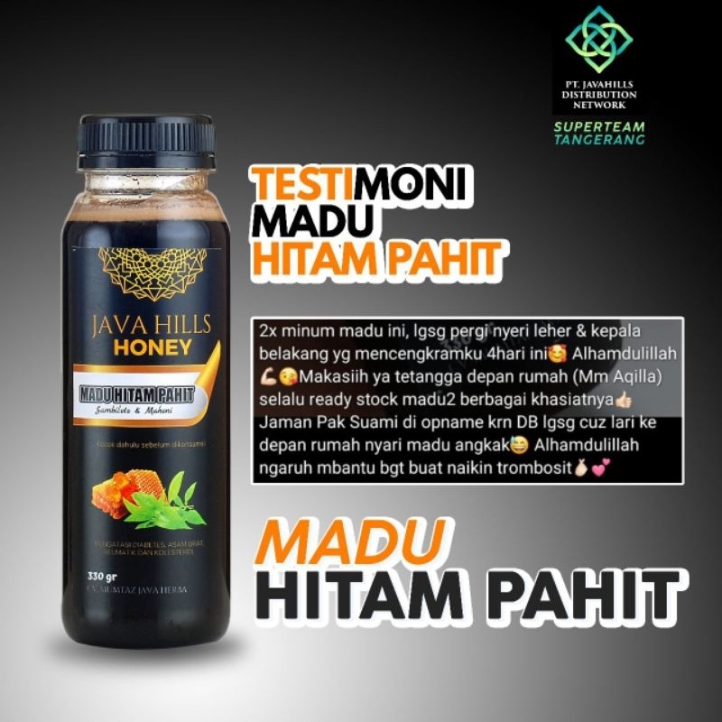 

madu hitam pahit java hills