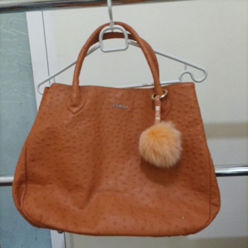 FURLA tas/ hand bag kulit asli original preloved
