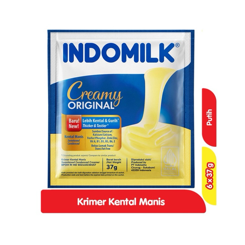 

Indomilk Kental Manis Putih 6x37 gram