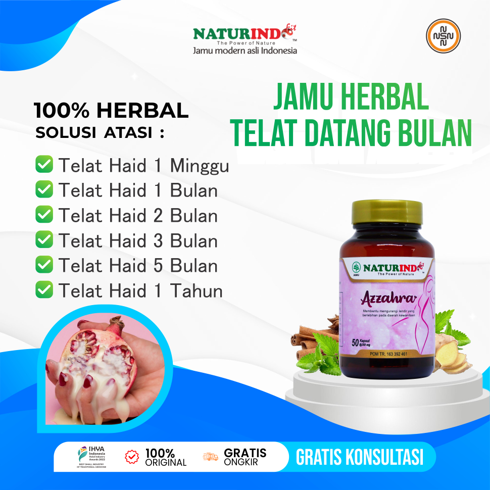 Pelancar Haid Telat Haid 2 3 5 Bulan Jamu Lncar Pelancar Haid Azzahra
