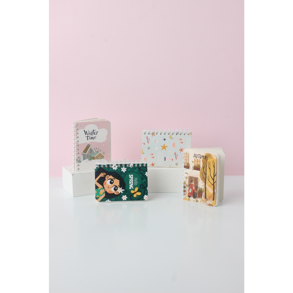 

Bukuqu Notebook Mini A7 Spiral #Season Notebook, Buku catatan kecil, buku tulis pocket
