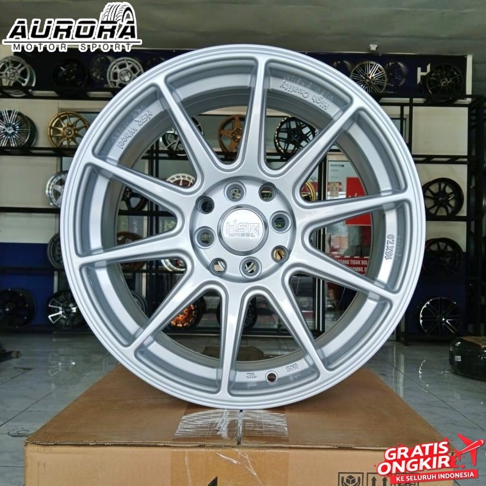 Velg XXR ring 16 mobil xenia avanza jazz yaris rocky HSR Shinjuku R16 lebar 7/8 silver