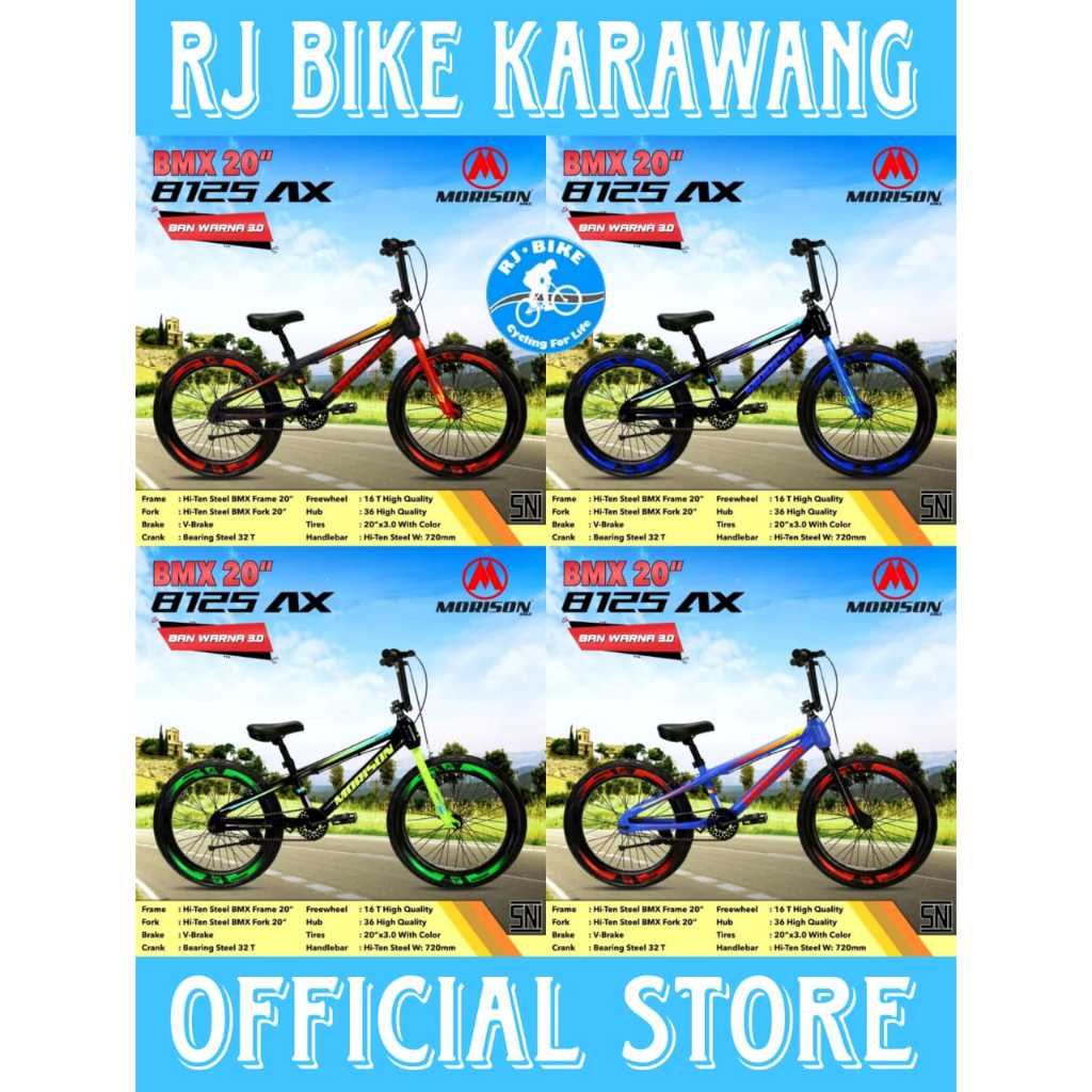 SEPEDA BMX 20" MORISON BMX 8125 AX BAN 3.0