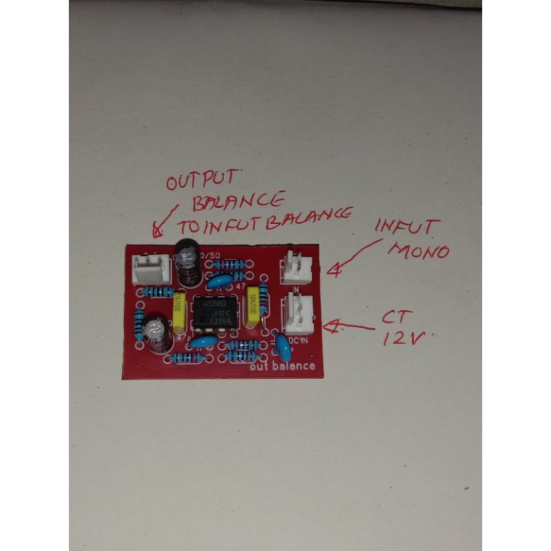 kit mono output balance kit dari mono ke input balance