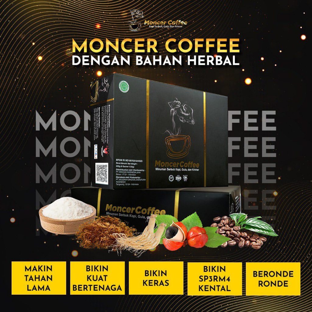 

Kopi Monceer 1 Sachet dengan Ekstrak Ginseng dan Guarana | Kopi Stamina Pria | Kopi Kuat Di Ranjang