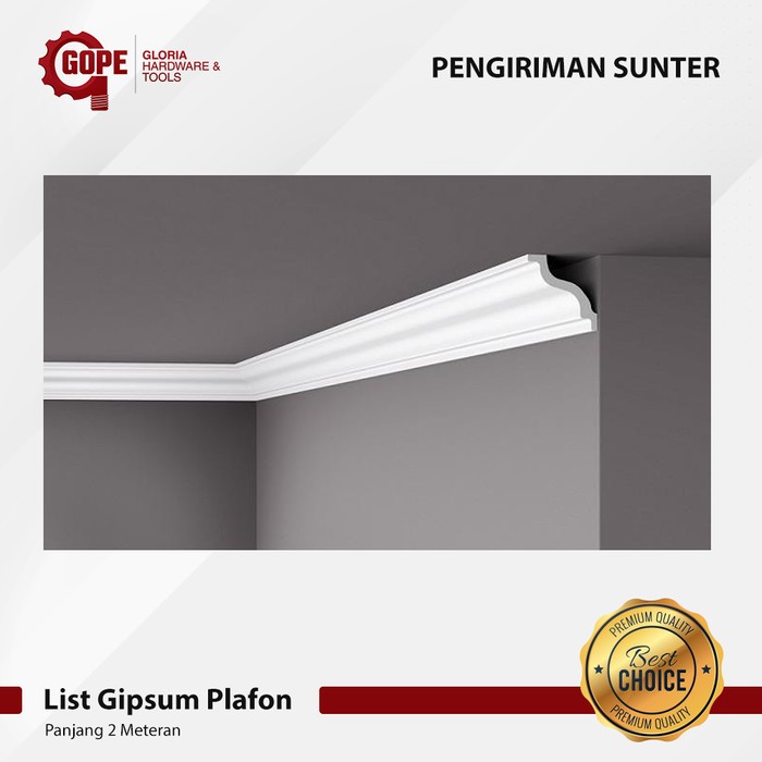 List Gipsum Lis Gipsum Polos Profil Minimalis Panjang 2 Meteran