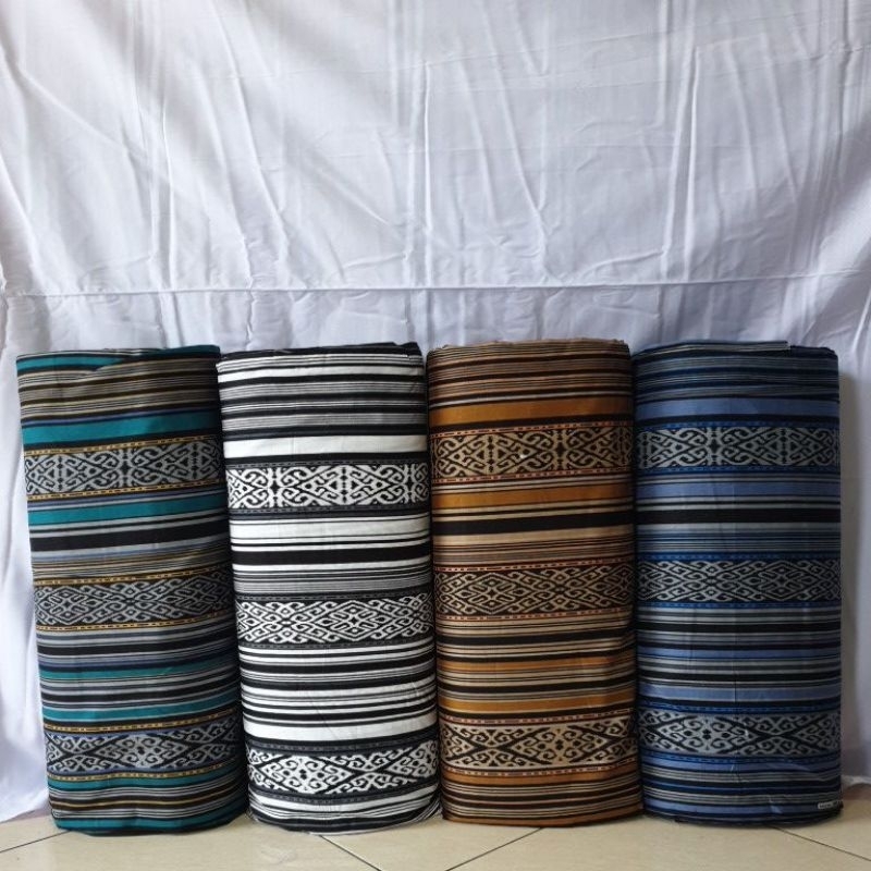 kain katun songket kombinasi lurik