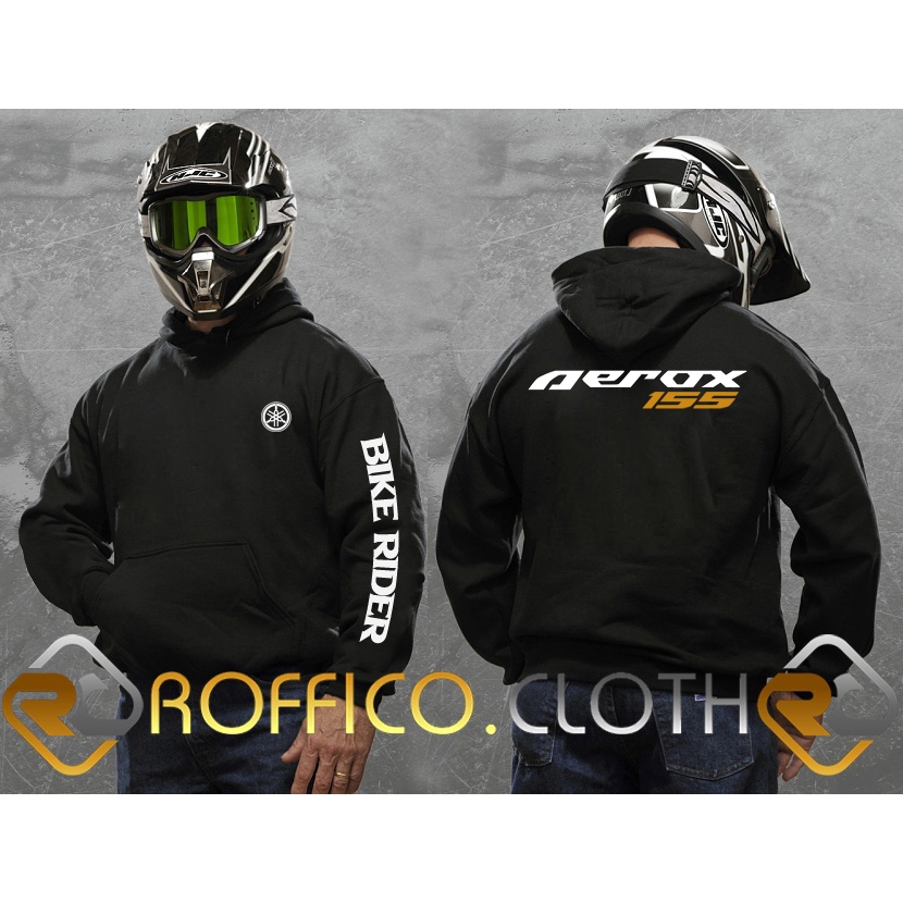 JAKET HOODIE BIKE RIDER YAMAHA AEROX 155 / YAMAHA AEROX NEW 155 ABS CBS