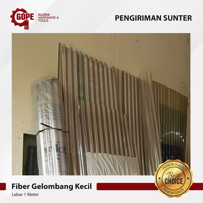 Fiber Gelombang Atap Bangunan Transparan Fiberglass
