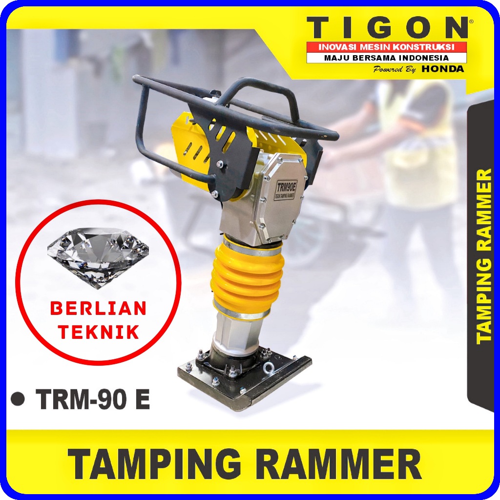 Tamping Rammer Stamper Tigon TRM 90 E + Electromotor