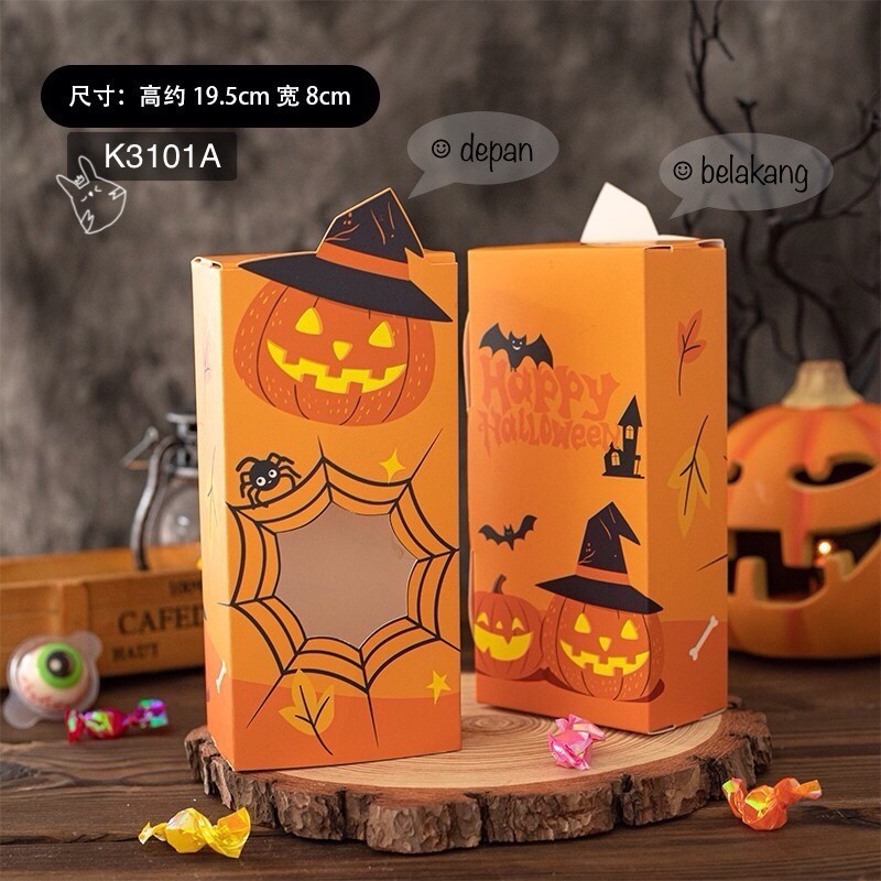 

(5pcs) Kotak Halloween| Candy Box| dus Cookies Nastar K3101| K31