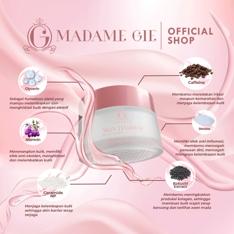 Madame Gie Skin Barrier Moisturizer - Skincare Pelembab ORIGINAL 100%