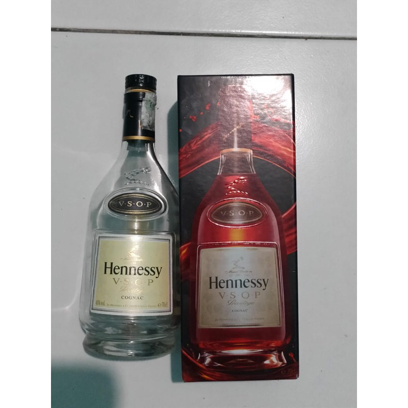 botol bekas minuman  Hennessy botol antik botol unik pajangan botol hiasan